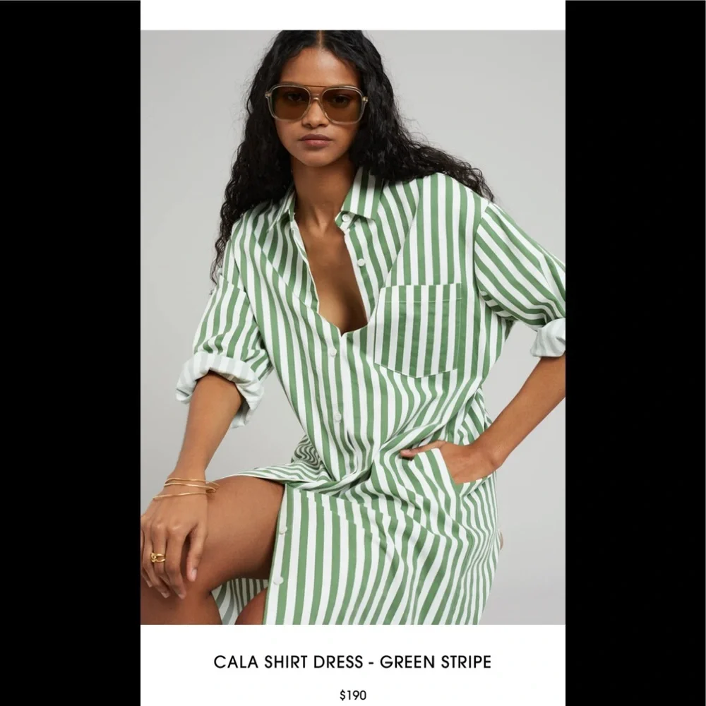 Zara Woman Red & White Striped Cotton Cala Dress.  EUC. - Picture 3 of 12